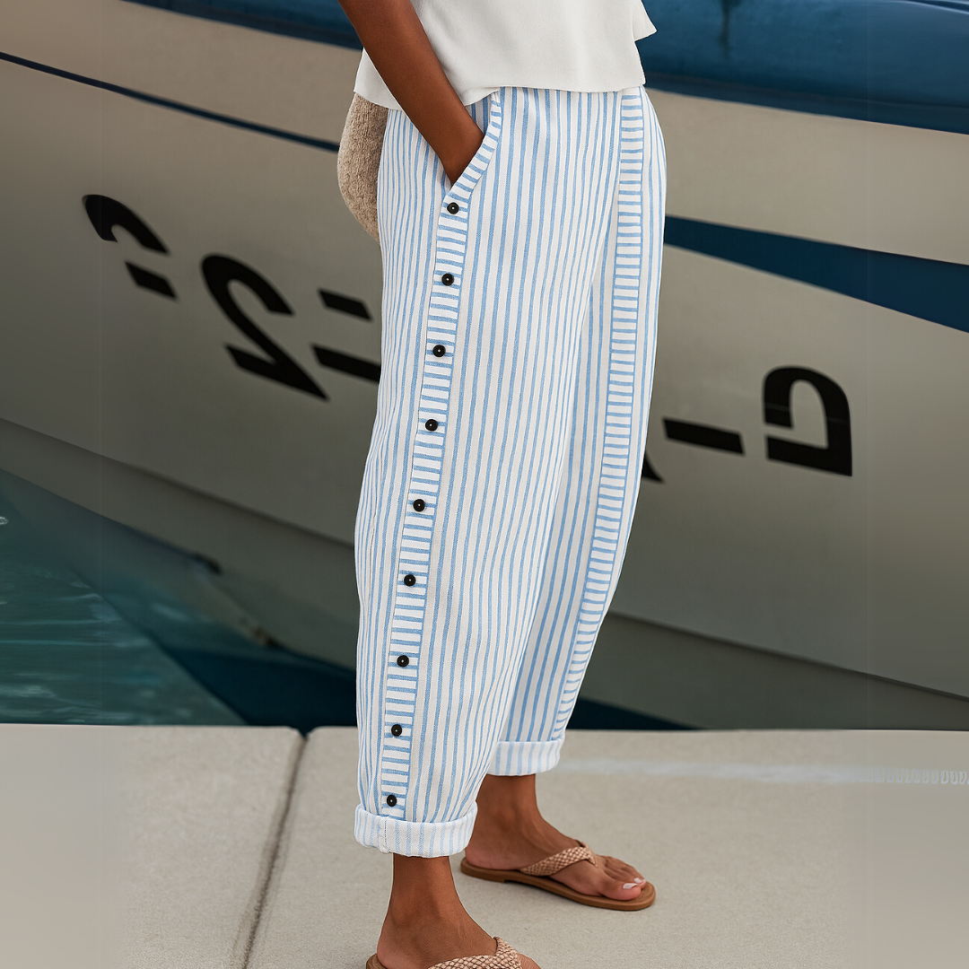 HOLLY - COMFORTABLE STRIPED CASUAL PANTS