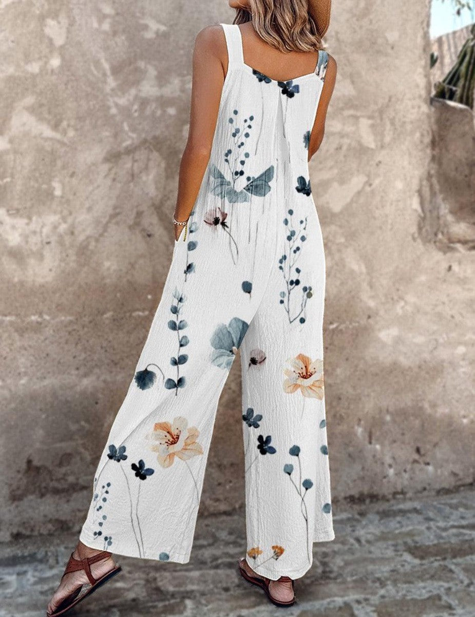 DILARA - RELAXED-FIT LUXURY SLEEVELESS JUMPSUIT