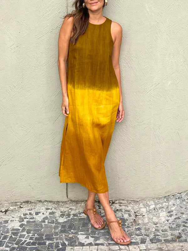 ELENA - ELEGANT LUXURY FLOWING PRINT DRESS