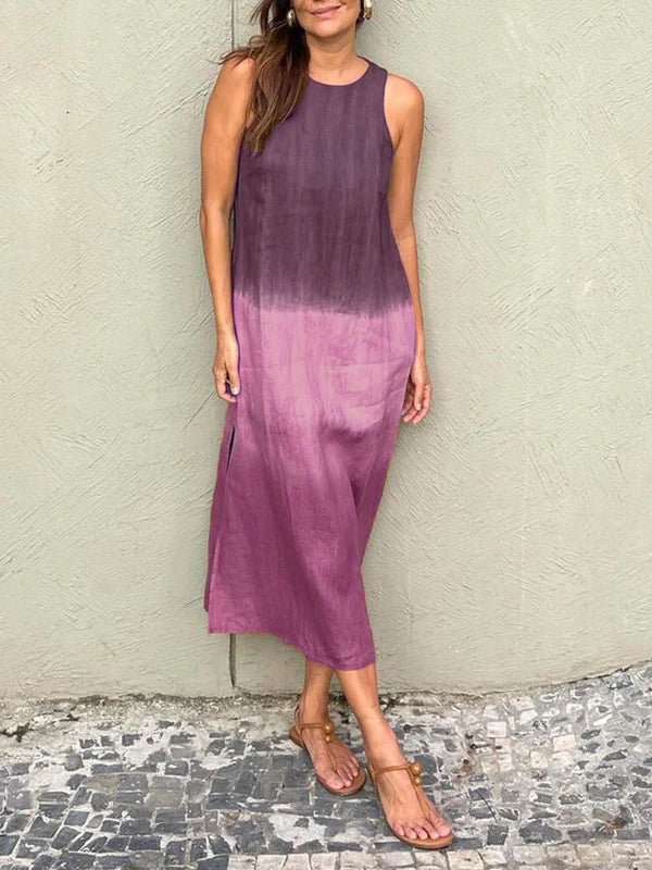 ELENA - ELEGANT LUXURY FLOWING PRINT DRESS