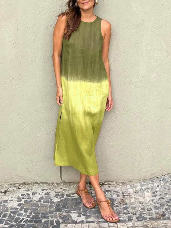 ELENA - ELEGANT LUXURY FLOWING PRINT DRESS