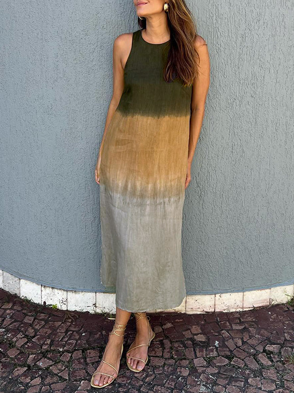 ELENA - ELEGANT LUXURY FLOWING PRINT DRESS