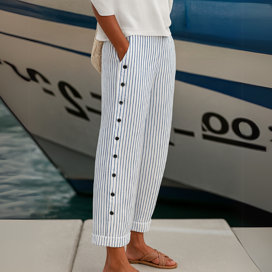 HOLLY - COMFORTABLE STRIPED CASUAL PANTS