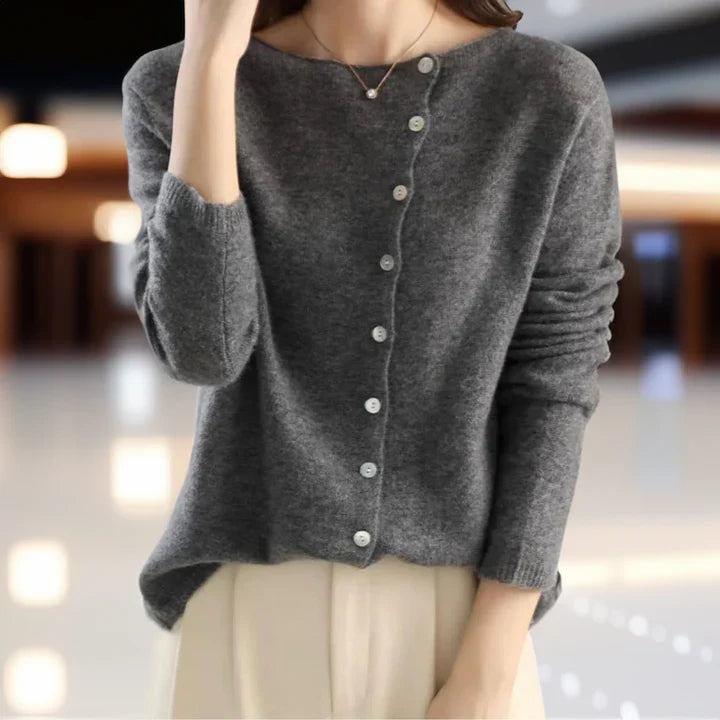 Cashmere Cardigan | Elegant Black Long Cardigan for Women 4