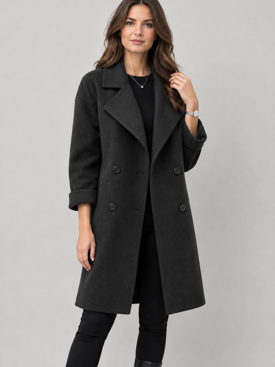Women’s Double Breasted Mid-length Winter Coat