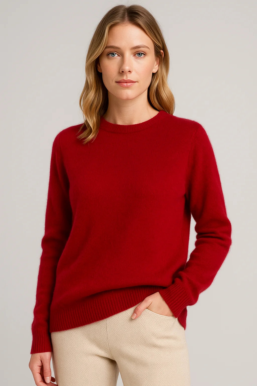 Classic Crewneck Sweater | Women's Soft Wool Blend 1