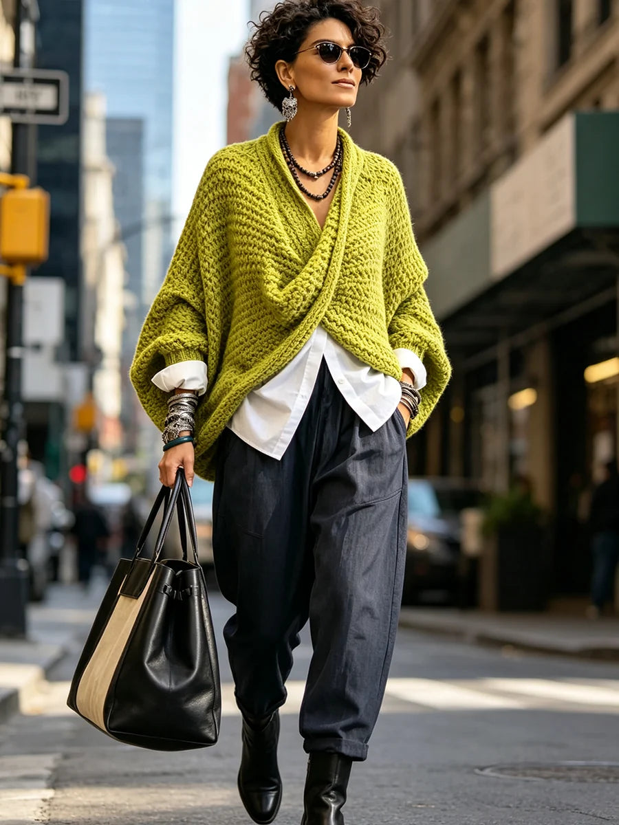 Cozy Batwing Sleeve Sweater ? Stay Warm with Stylish Comfort 3