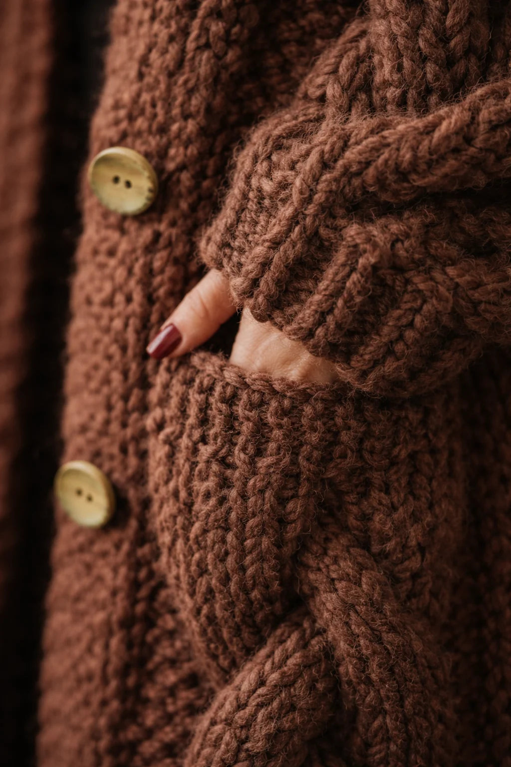 Elegant Cozy Knit Coat | Women's Coat with Tummy Coverage 4