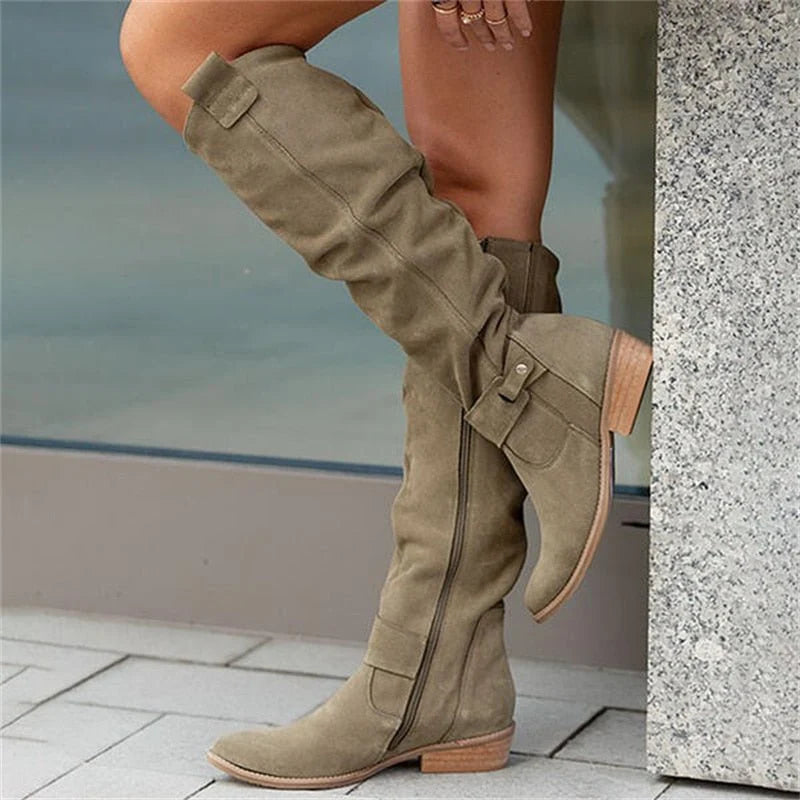 Harper High Tube Black Knee High Boots | Women's Winter Footwear 5