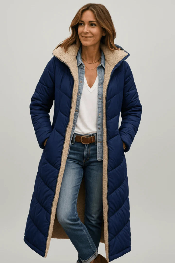 Hooded Long Puffer Coat | Women's Winter Jacket 4