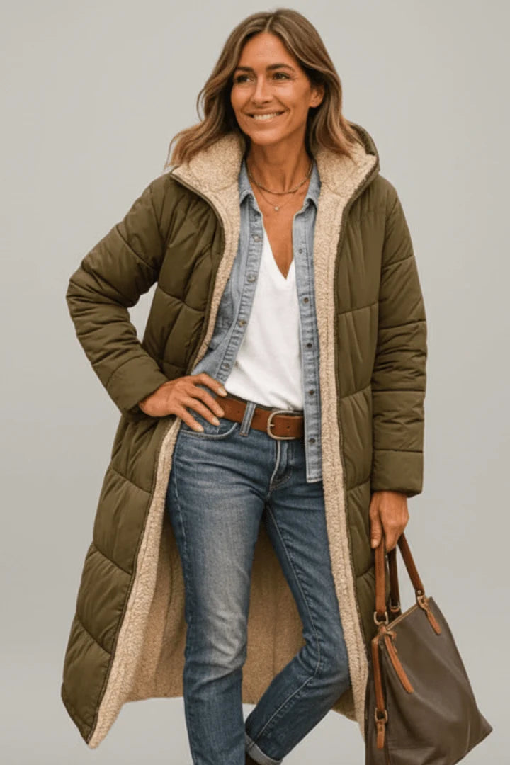 Hooded Long Puffer Coat | Women's Winter Jacket 6