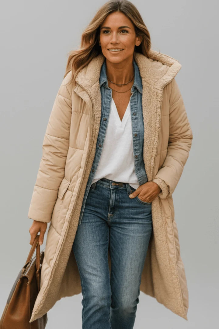 Hooded Long Puffer Coat | Women's Winter Jacket 9