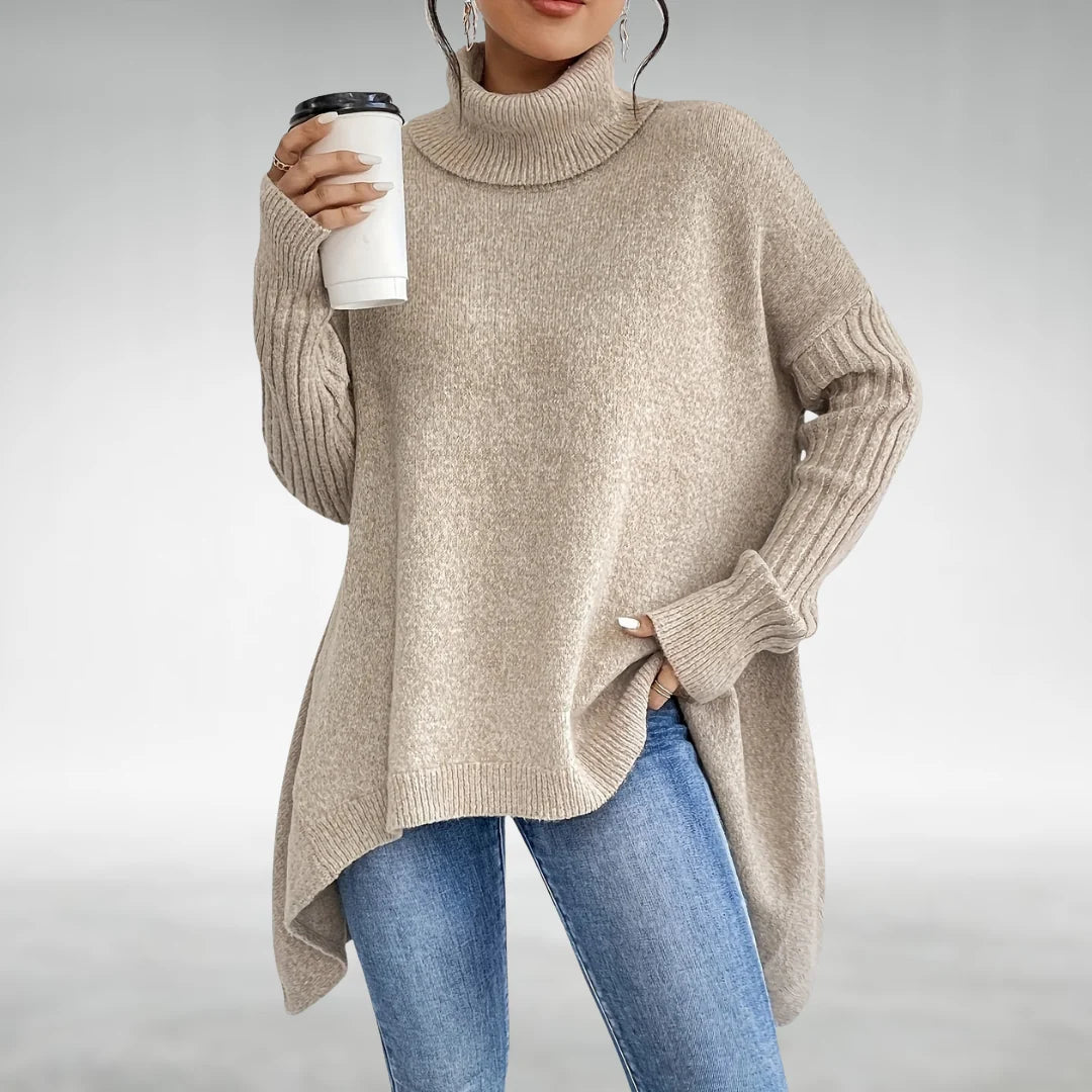 Joanne | Turtleneck Jumper with Flattering Tummy Coverage 4