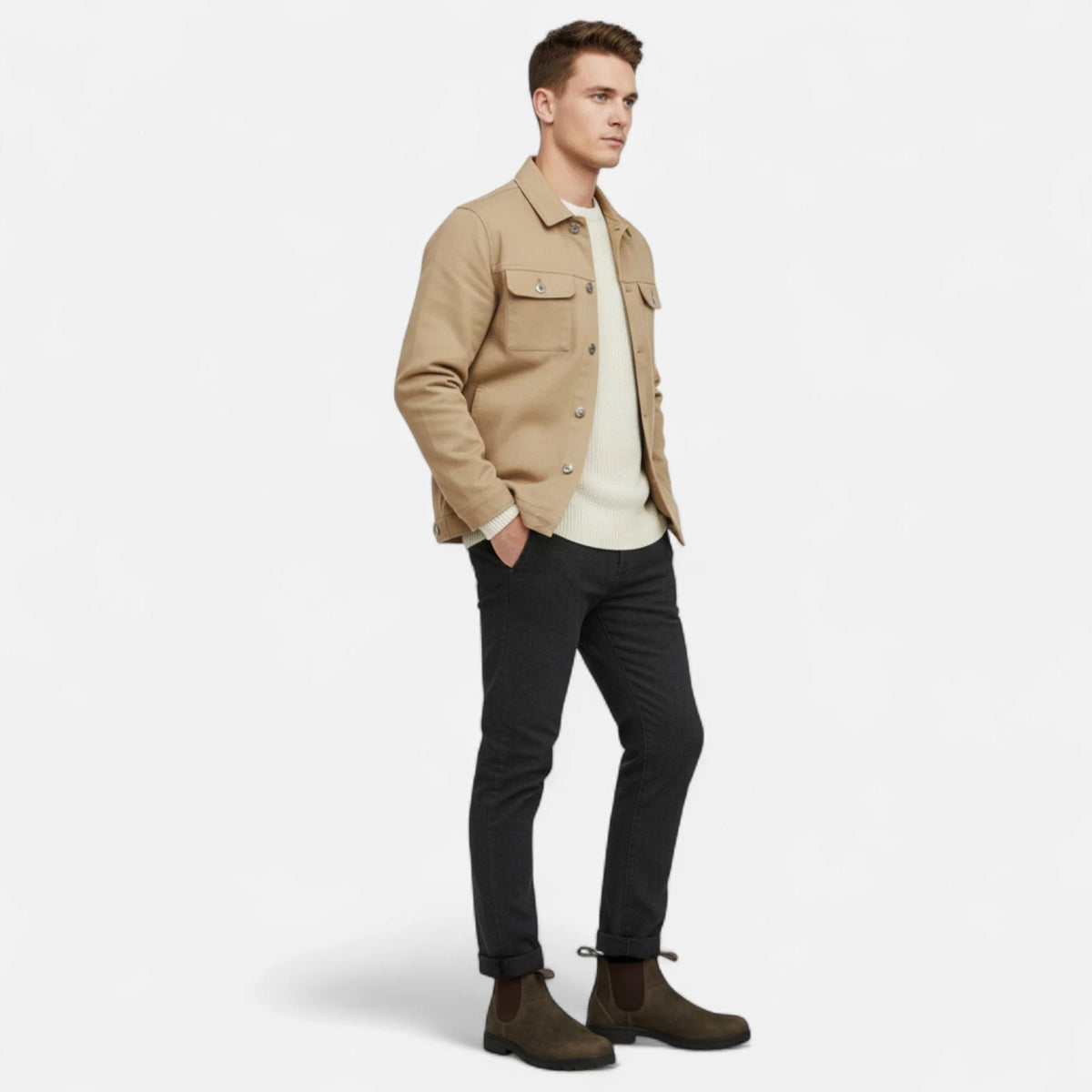 Men's Leather Chelsea Boots | Slip-On Ankle Shoes 1