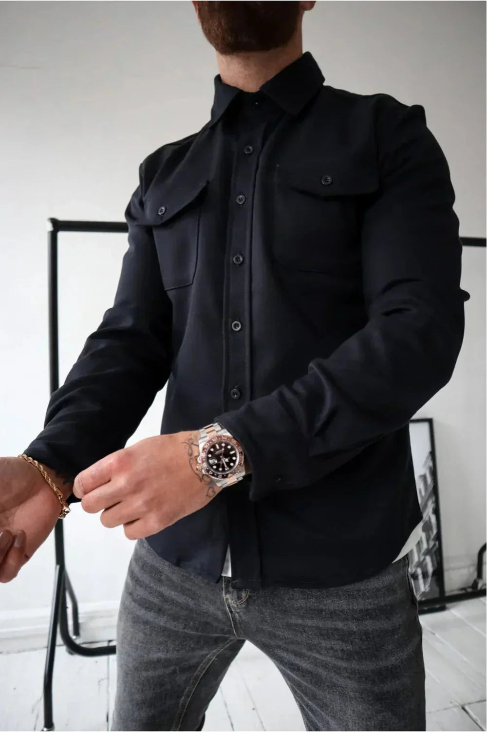Men's Long Sleeve Shirt Jacket – Stylish Comfort for Every Occasion 9