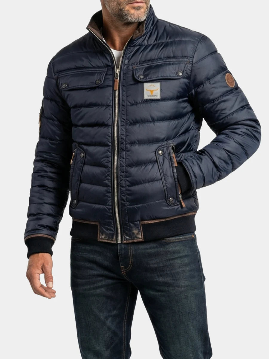 Men's Vintage Stand Collar Jacket | Men's Jacket Relaxed Fit 1