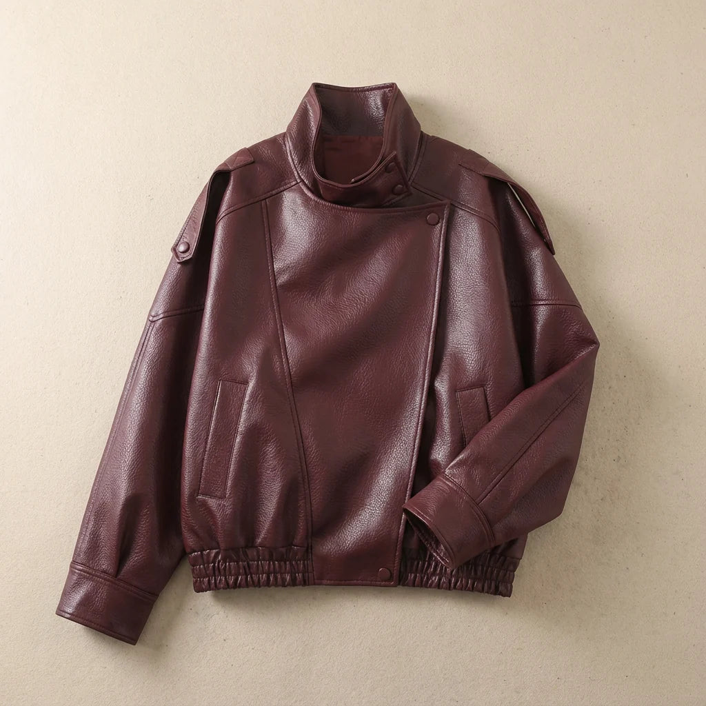 Milan Pebble Faux Leather Jacket | Women's Jacket 3