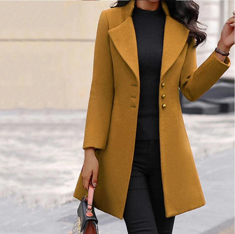 Prestige Wool Coat | Women's Long Italian Wool Coat 1
