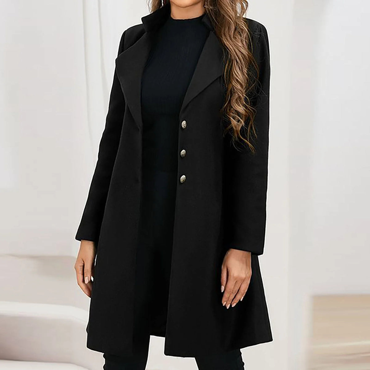 Prestige Wool Coat | Women's Long Italian Wool Coat 4
