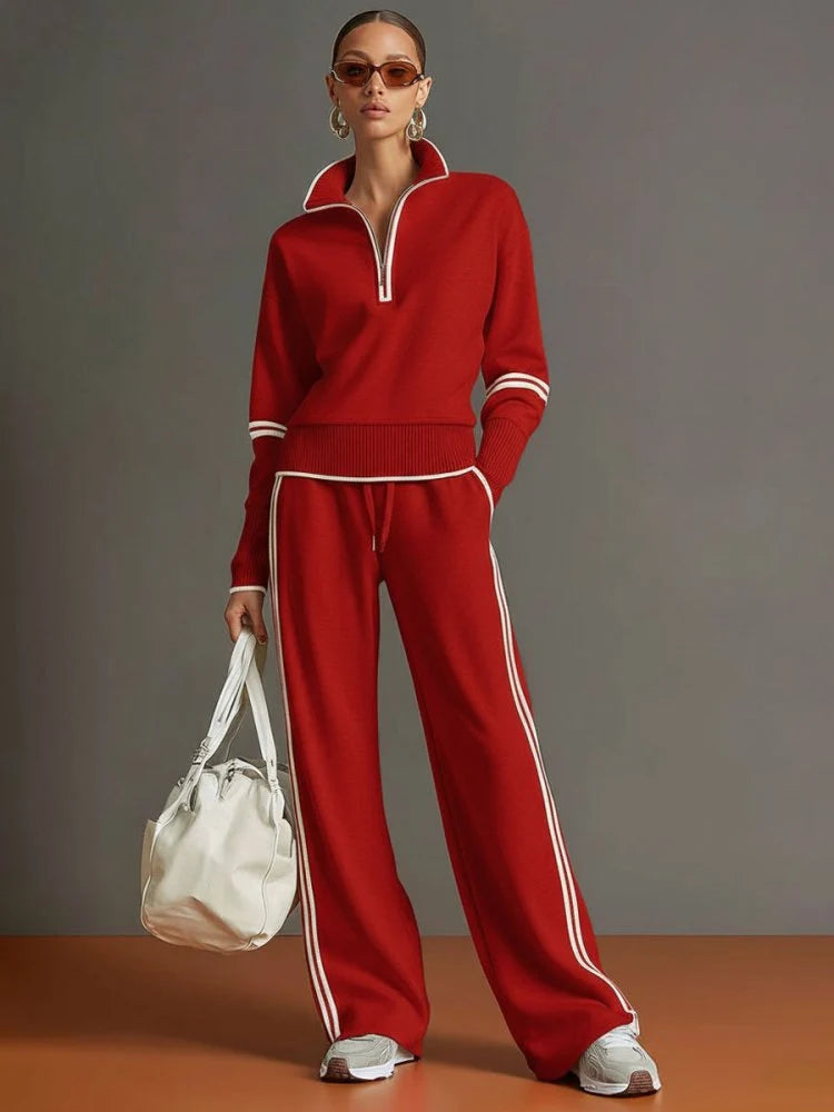 Relaxed Wide Leg Lounge Set ? Effortless Comfort & Chic Style 8