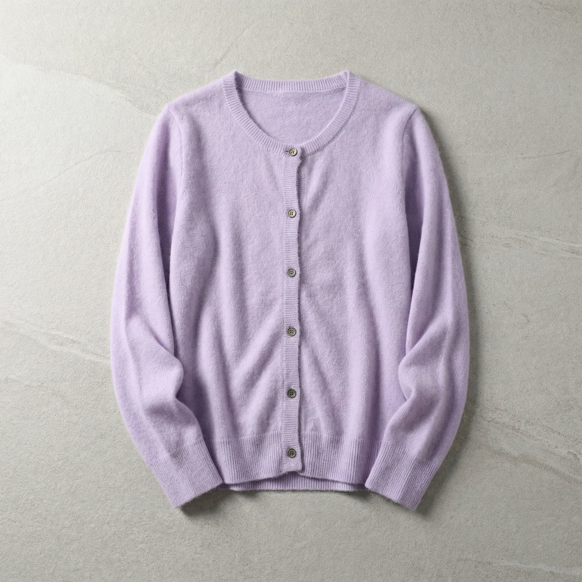 Sienna Mink Cardigan | Women's Loose O-Neck Sweater 3