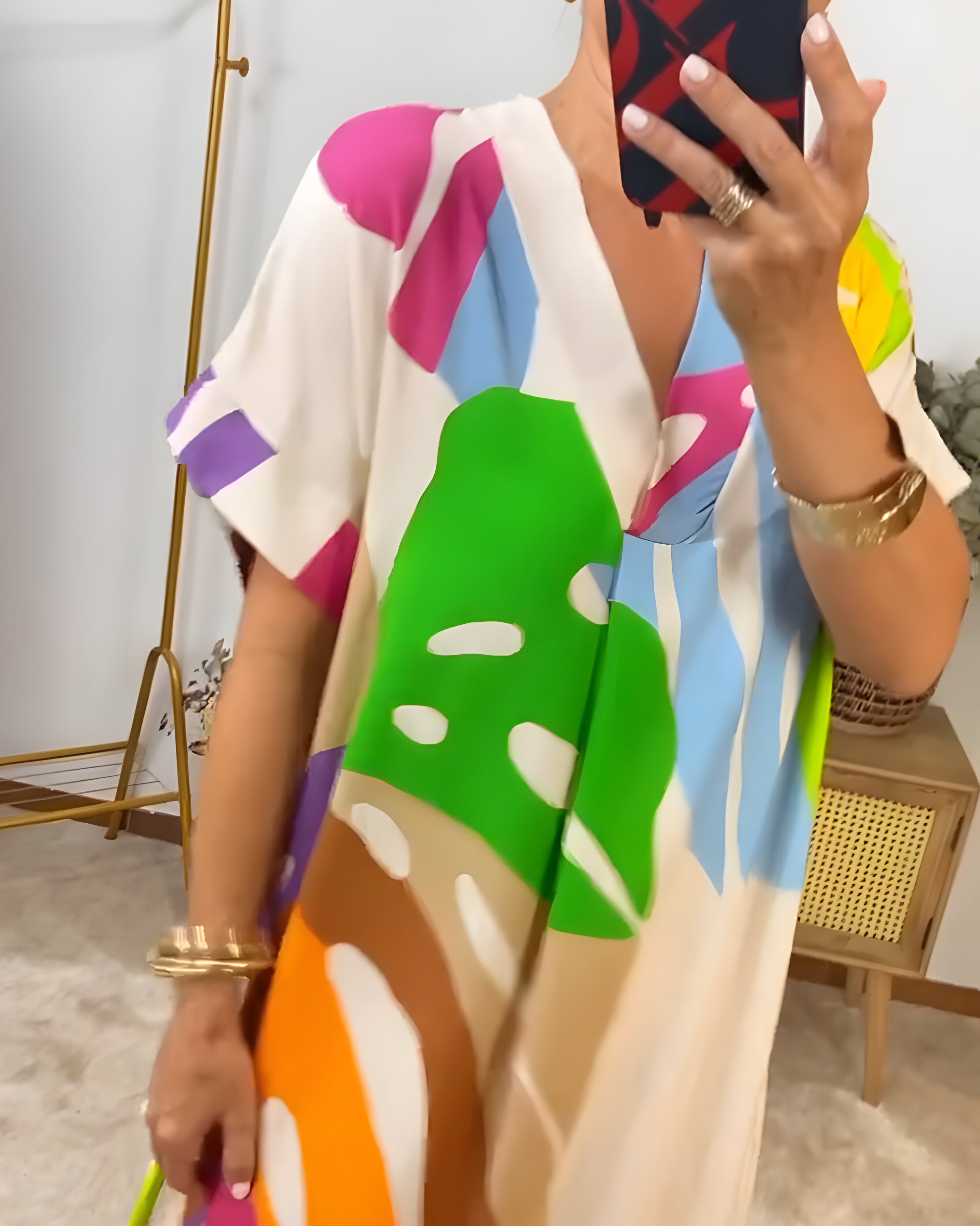 CLARA - STYLISH LUXURY PRINTED MIDI DRESS