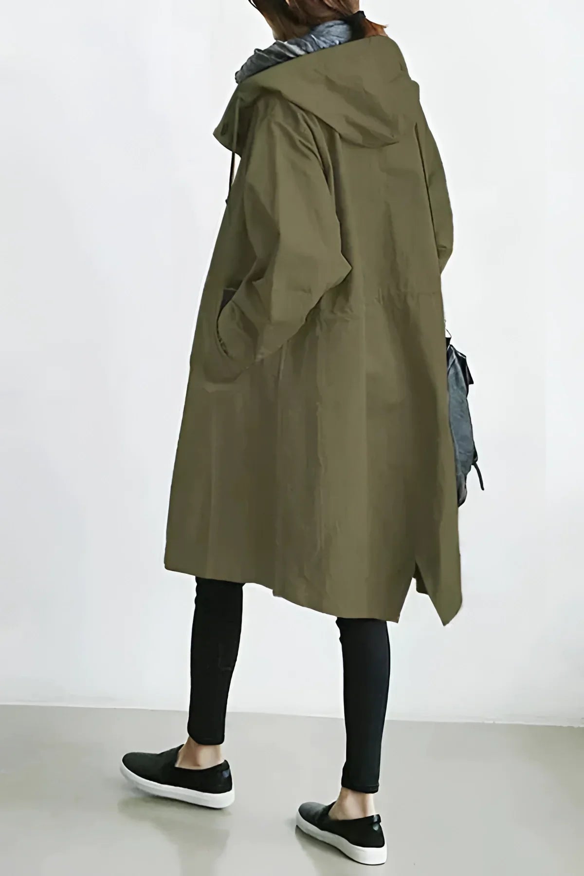 Sophia Hooded Coat – Stay Stylish and Dry with Oversized Comfort 10