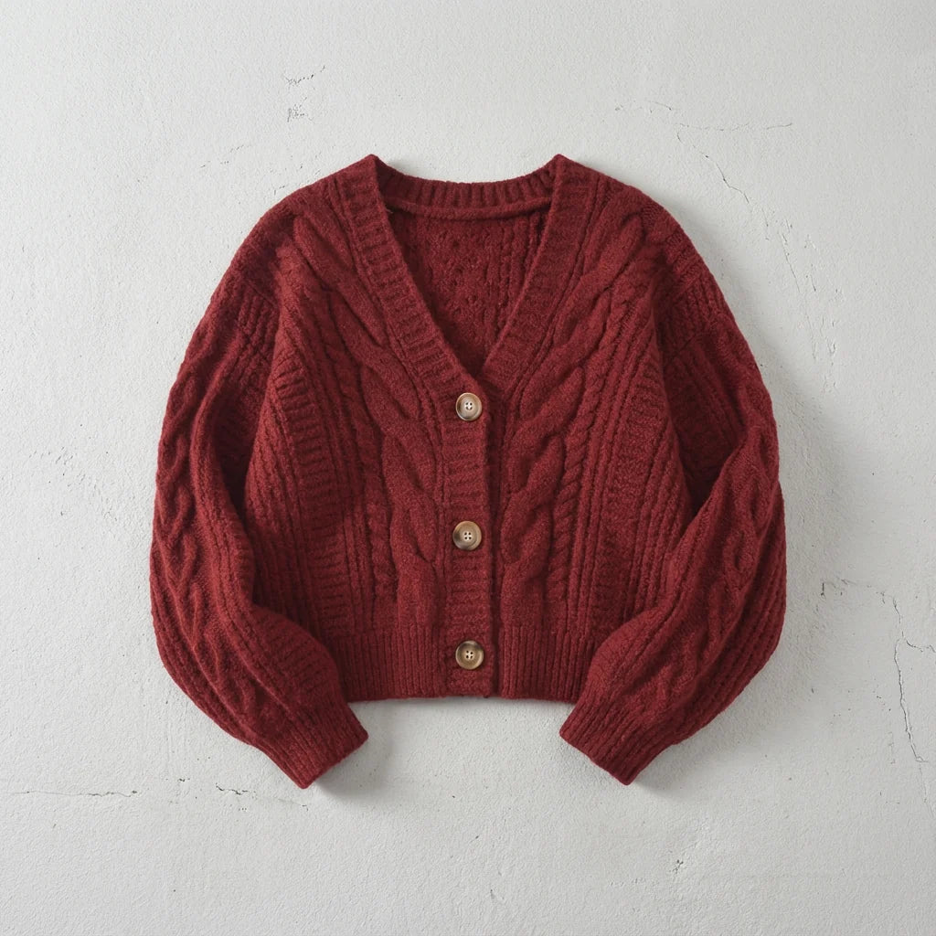 White Merino Wool Cardigan | Women's Sweater 2