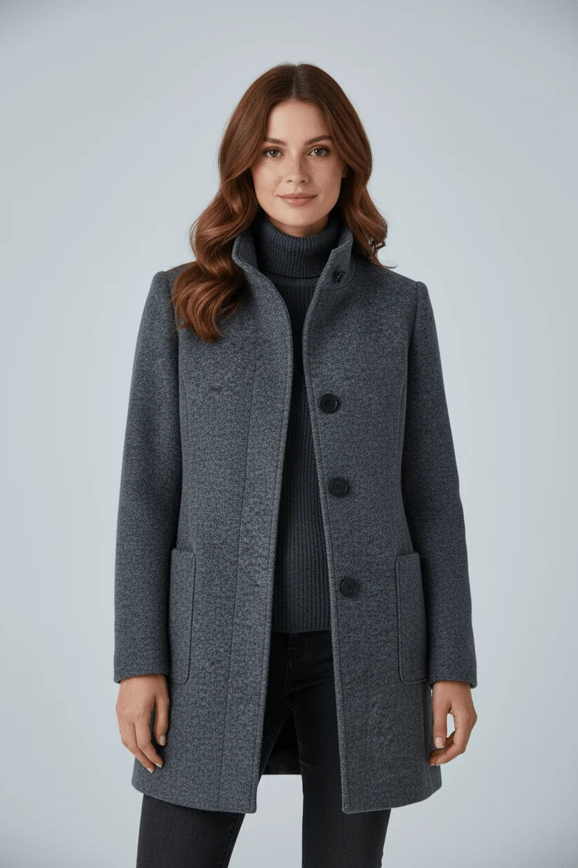 Wool Coat Women Tailored Overcoat | Ladies Winter Coat 0