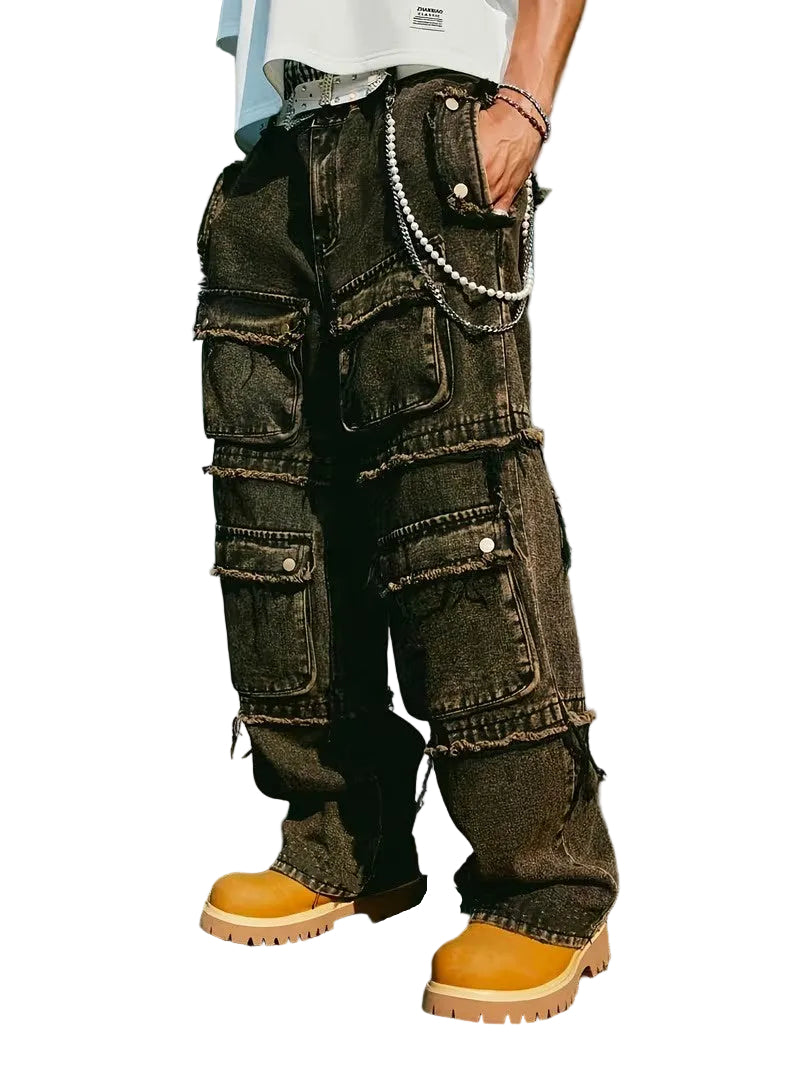 Men’s Wide-Leg Cargo Pants