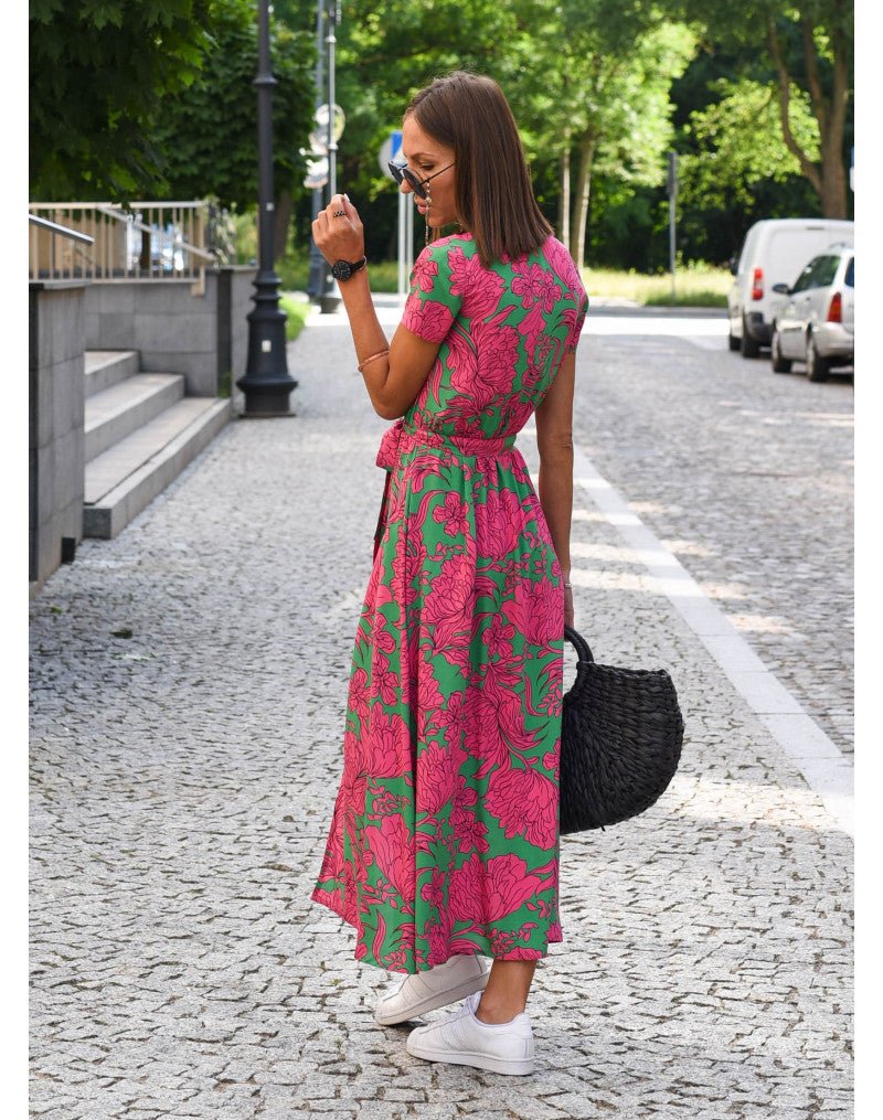 ELLA - ELEGANT FLORAL DRESS - STYLISH LUXURY FIT