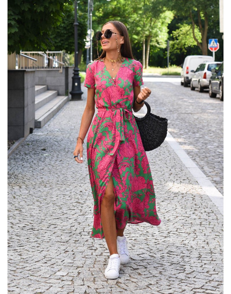 ELLA - ELEGANT FLORAL DRESS - STYLISH LUXURY FIT
