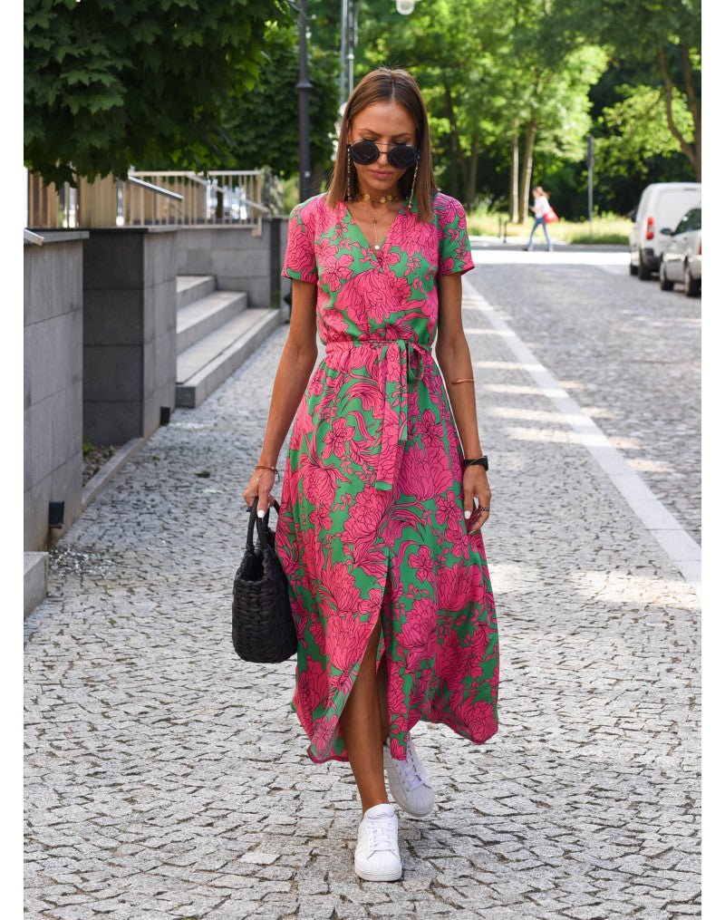 ELLA - ELEGANT FLORAL DRESS - STYLISH LUXURY FIT