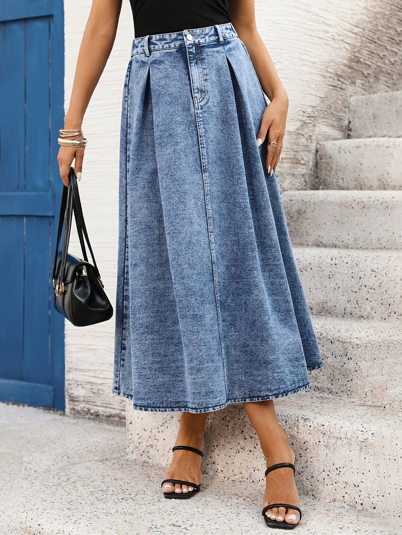 Women’s Pleated Midi Skirt