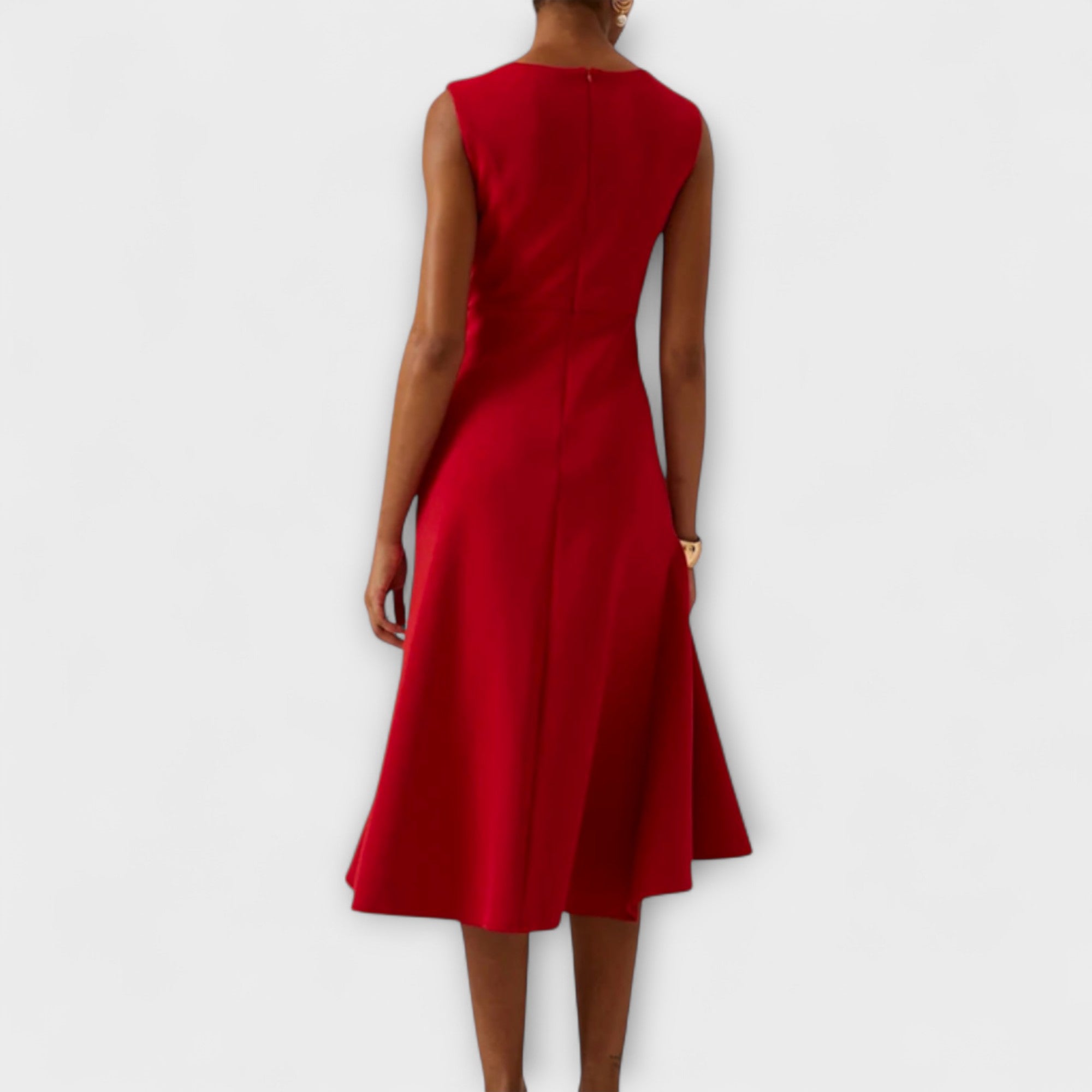 ELARA - FIGURE-FLATTERING ASYMMETRIC MIDI DRESS