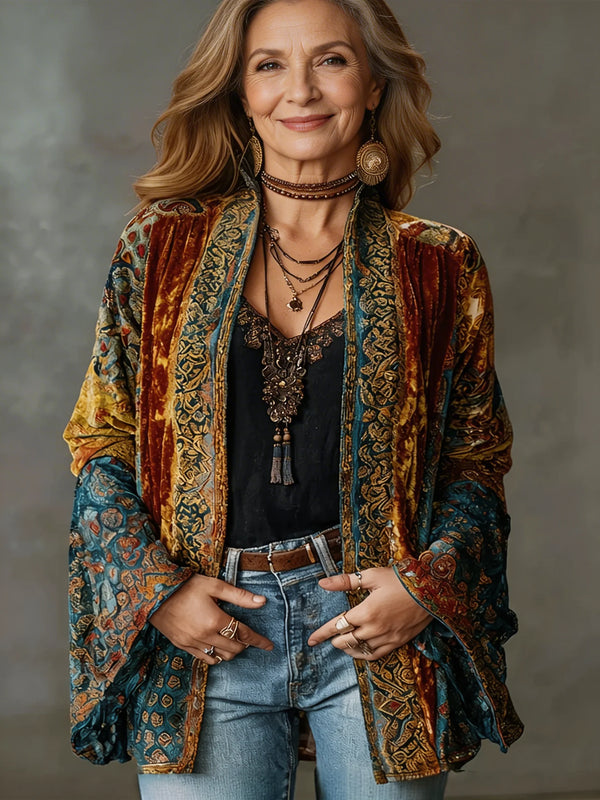 Amara | Women's Boho Kimono Jacket with Flowing Fit 0