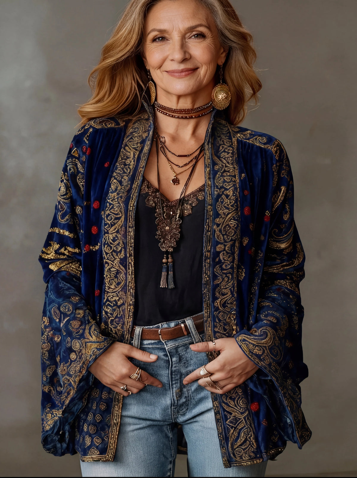 Amara | Women's Boho Kimono Jacket with Flowing Fit 2