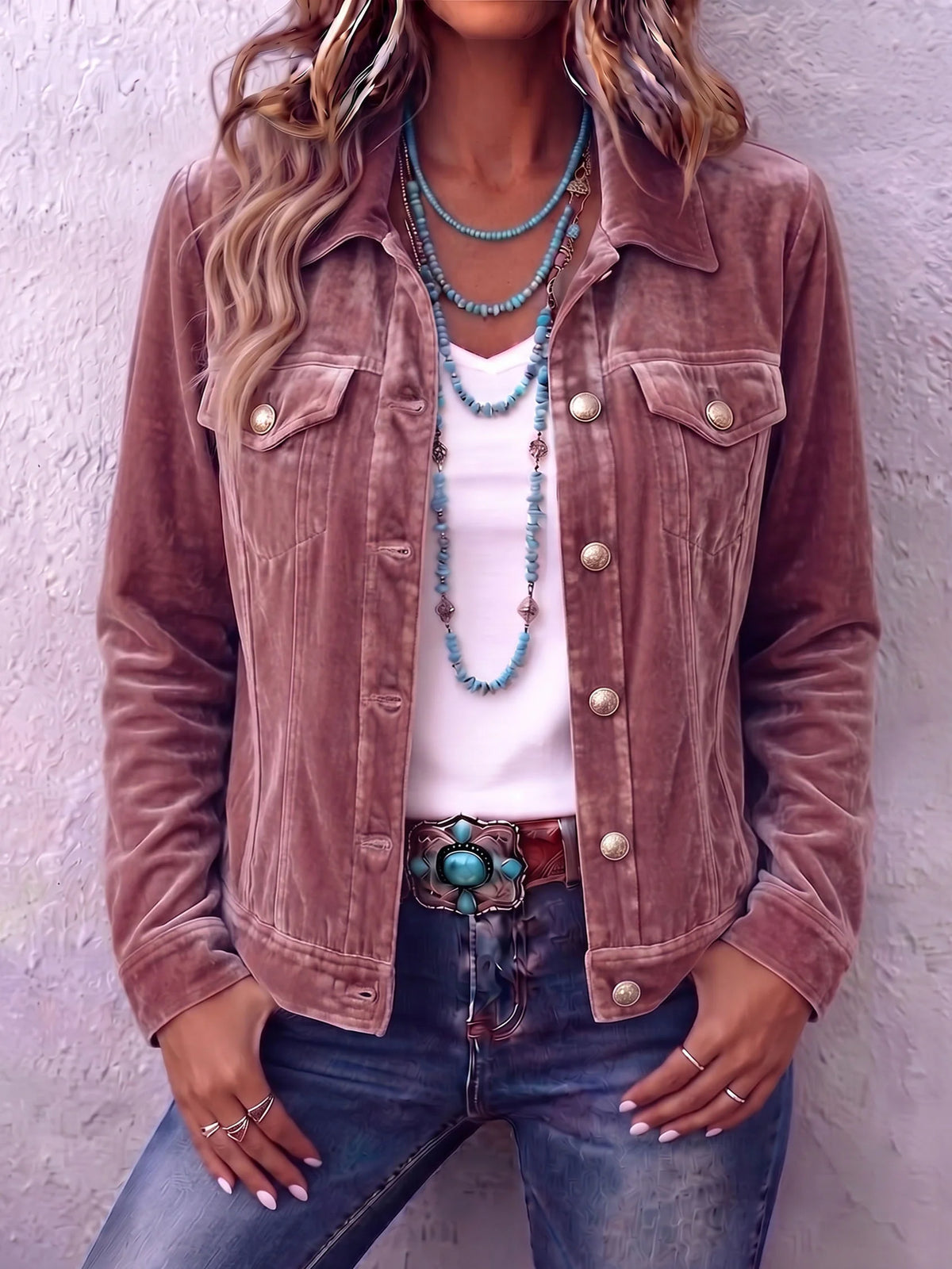 Boho Velvet Jacket ? Timeless Style with Cozy Comfort 0