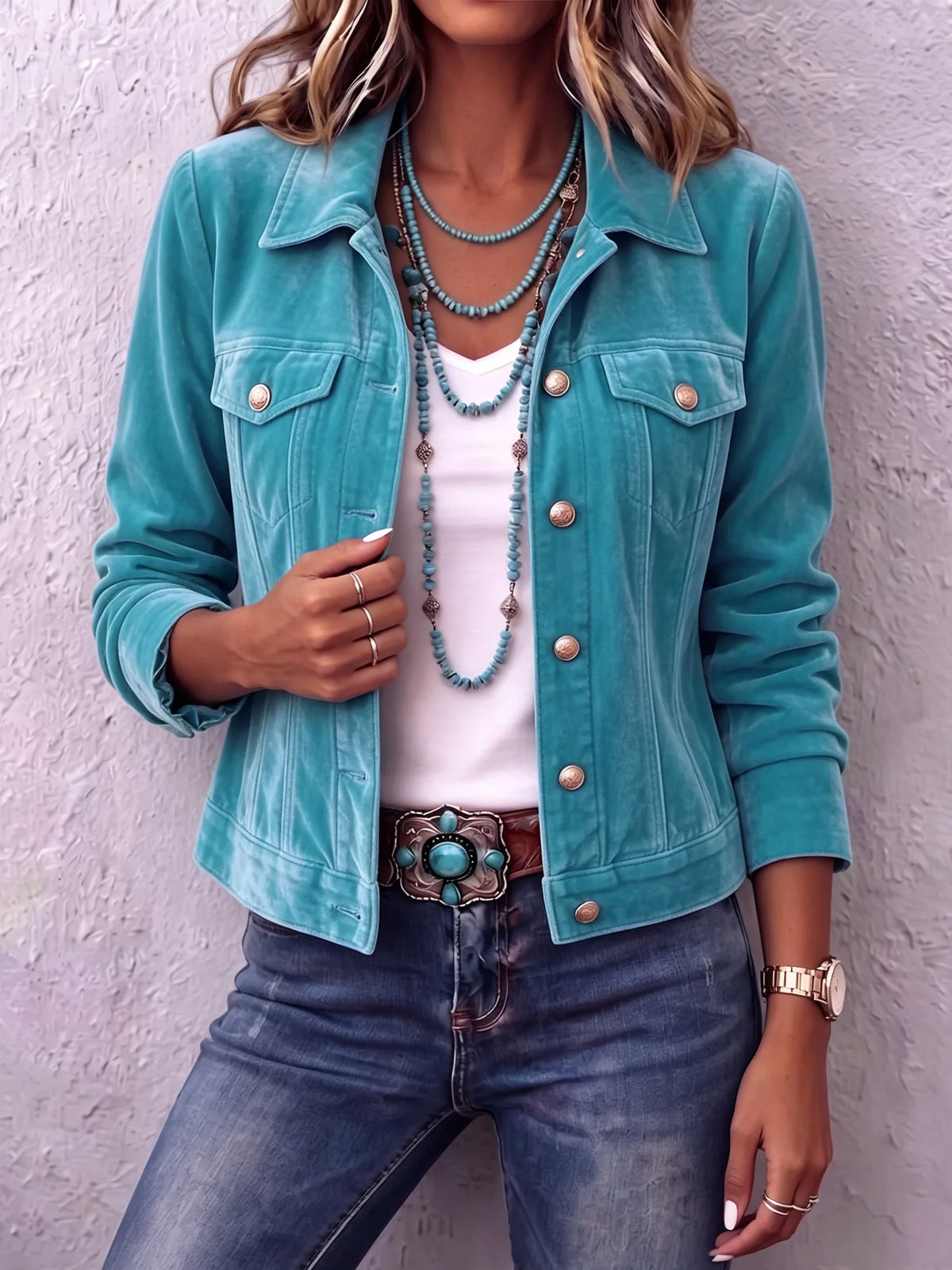 Boho Velvet Jacket ? Timeless Style with Cozy Comfort 4