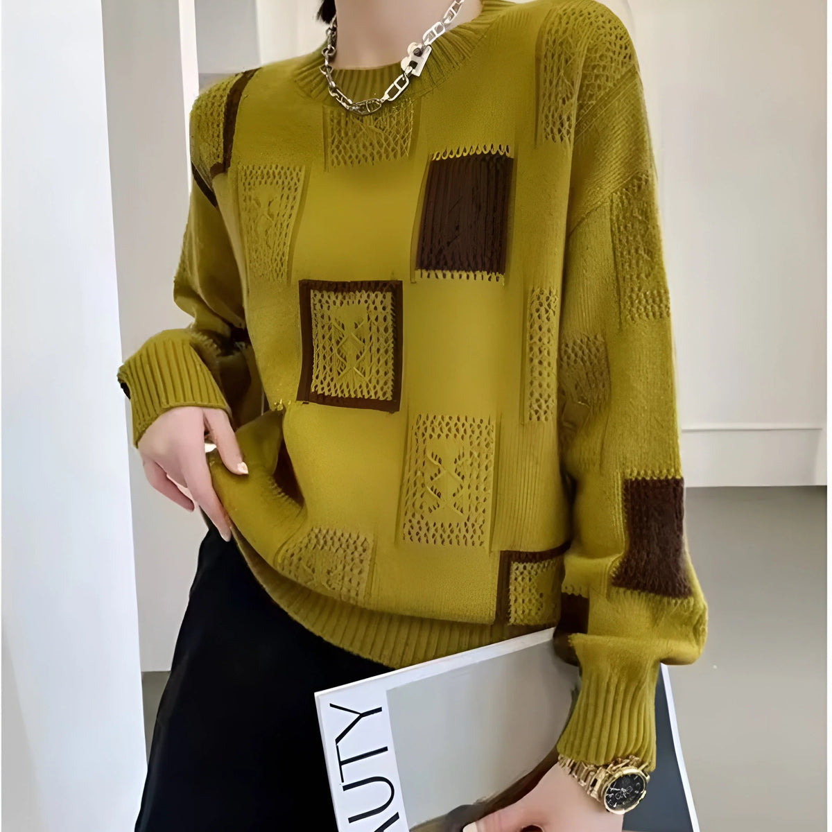 Britte Soft Knit Sweater Lightweight Warm Pullover 4