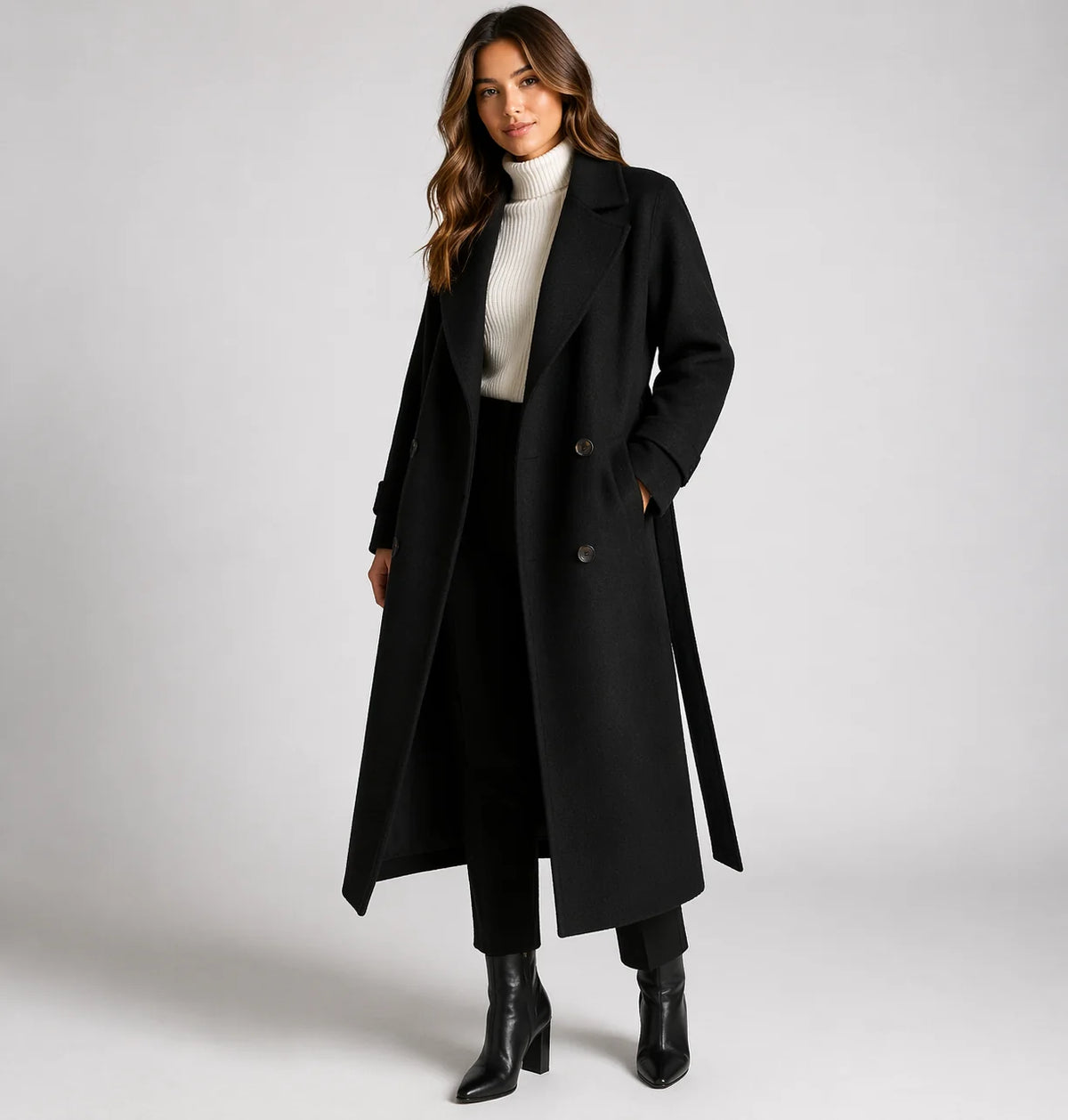 Classic Long Wool Coat ? Timeless Warmth & Elegant Style 1