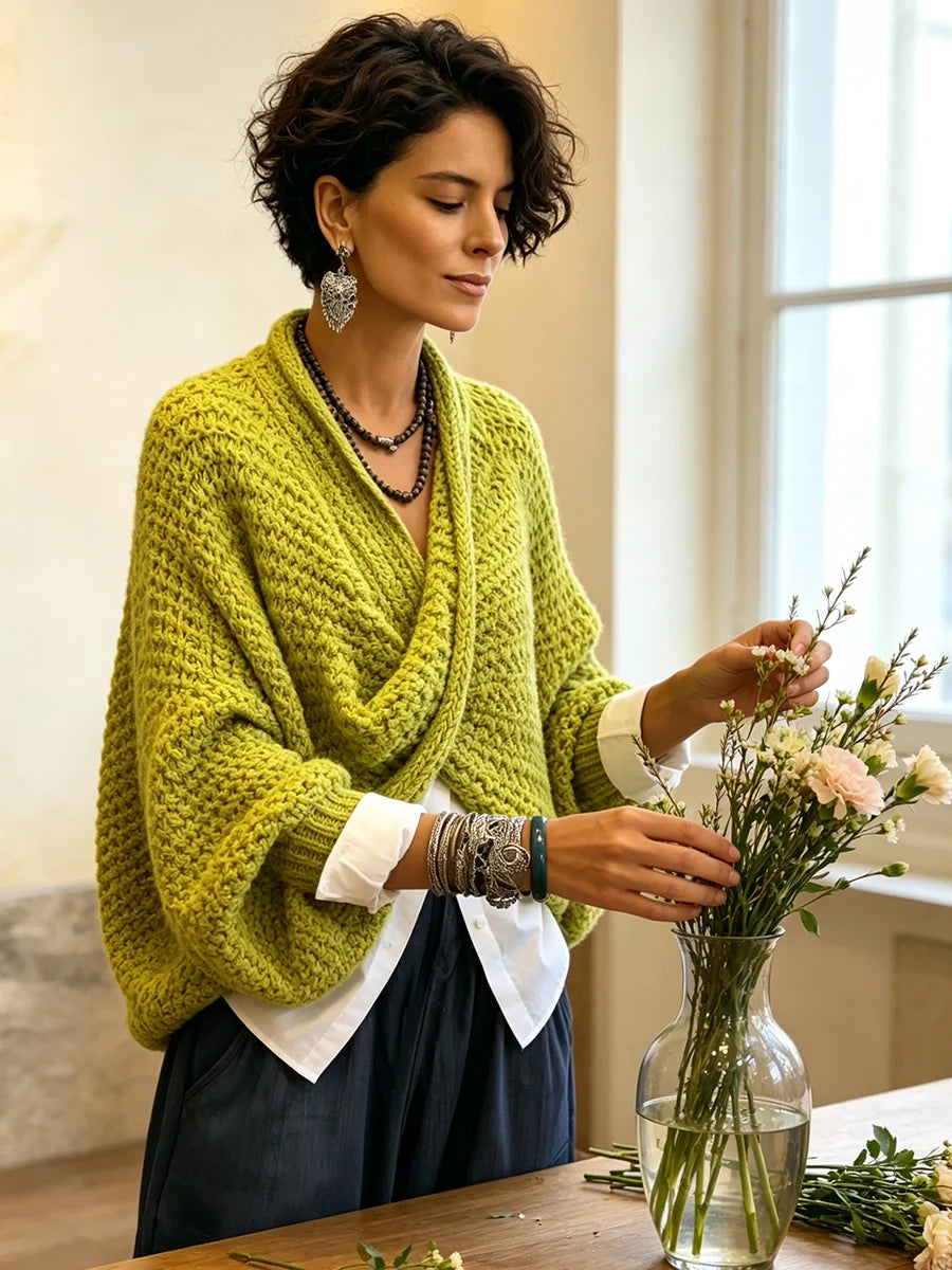 Cozy Batwing Sleeve Sweater ? Stay Warm with Stylish Comfort 4