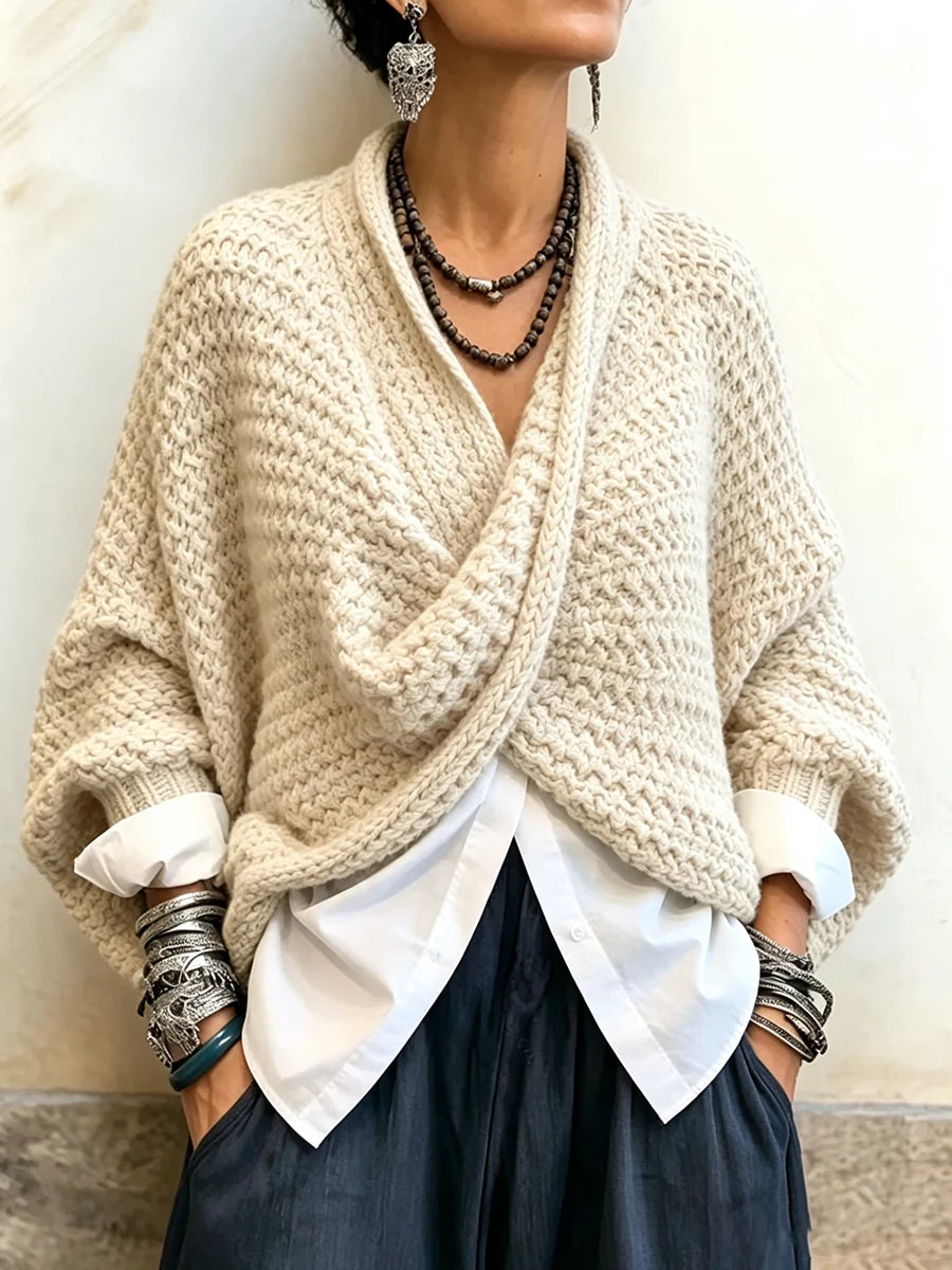 Cozy Batwing Sleeve Sweater ? Stay Warm with Stylish Comfort 6