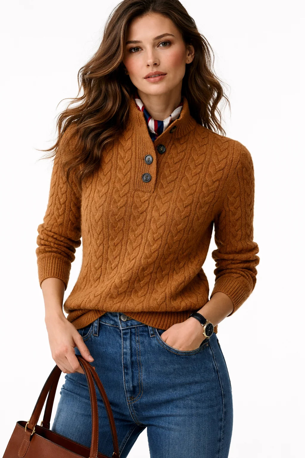 Cozy Cable Knit Sweater ? Embrace Warmth & Timeless Style 0
