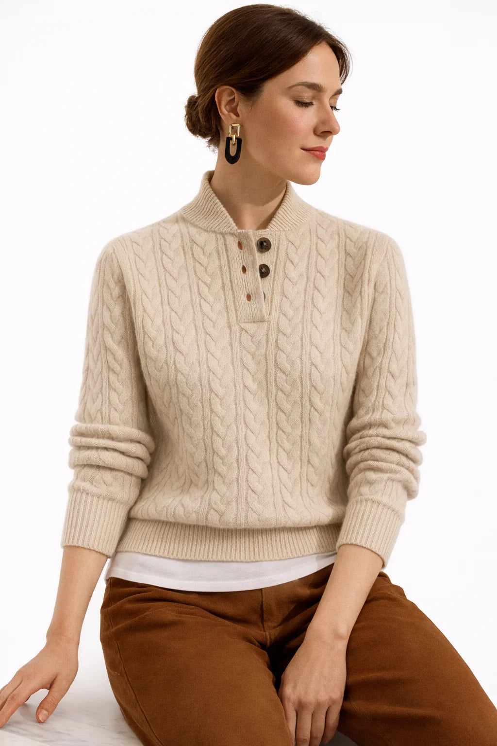 Cozy Cable Knit Sweater ? Embrace Warmth & Timeless Style 3