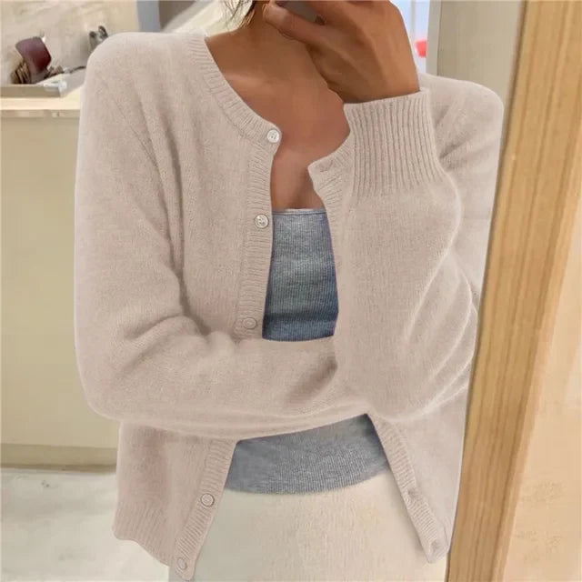 Cropped Black Cardigan | Soft Knit Cardigan Sweater for Women 2
