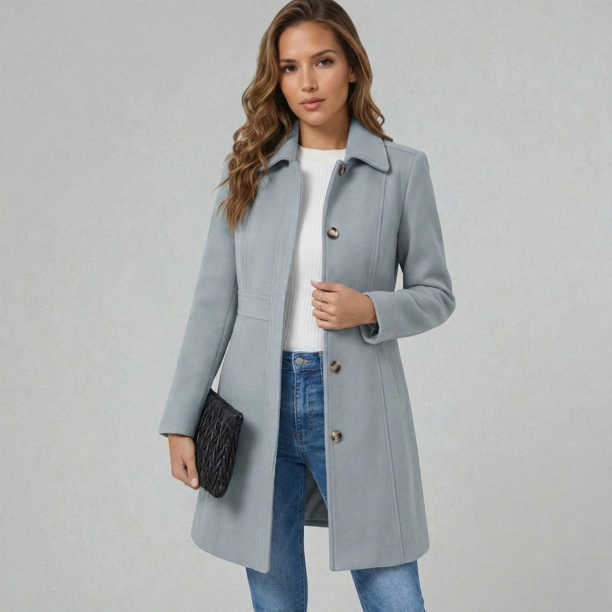 Elegant A-Line Coat ? Flattering Silhouette with Timeless Style 2