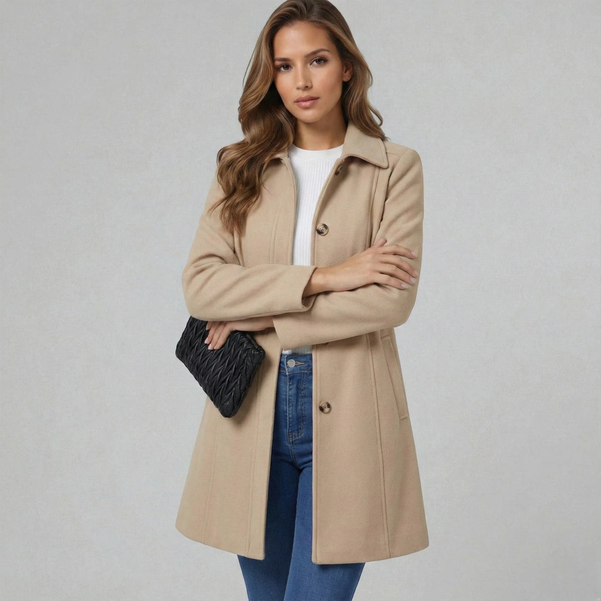 Elegant A-Line Coat ? Flattering Silhouette with Timeless Style 6