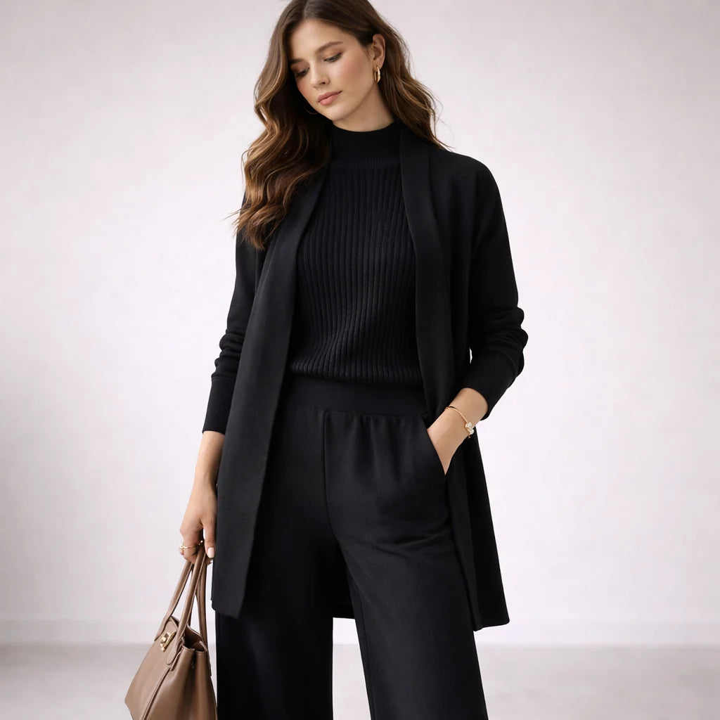 Elegant Three Piece Knit Lounge Set ? Ultimate Comfort & Style 2