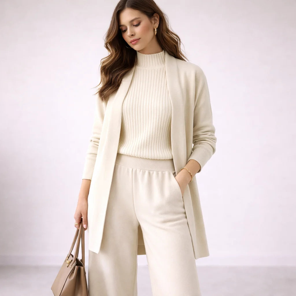 Elegant Three Piece Knit Lounge Set ? Ultimate Comfort & Style 4